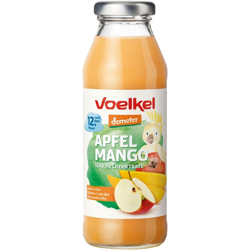Voelkel Apfel Mango nach dem 12. Monat 100% Direktsaft - Produktbild