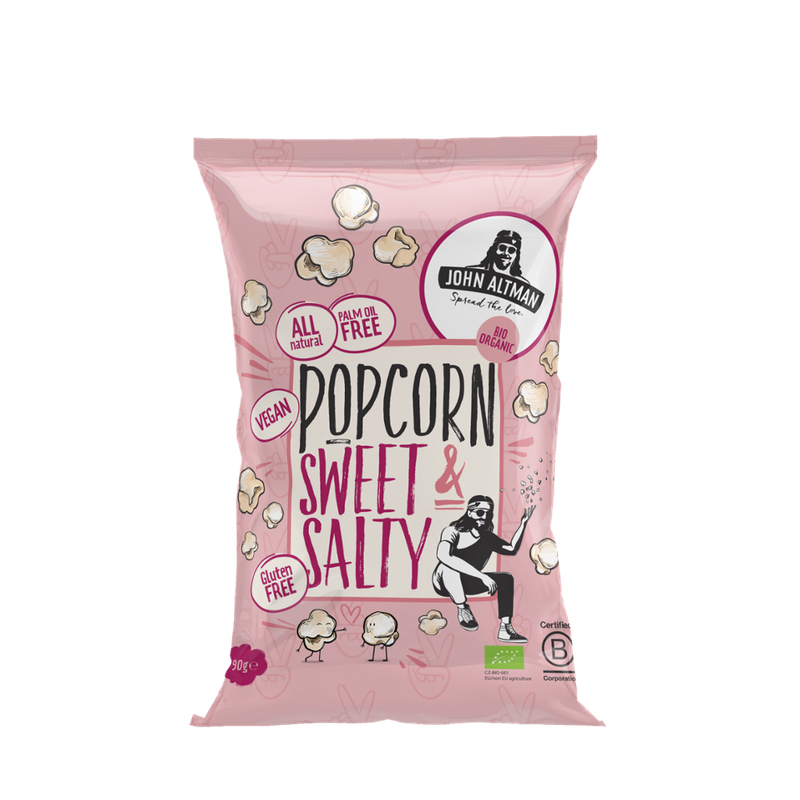 John Altman Organic Popcorn Sweet & Salty 90g - Produktbild