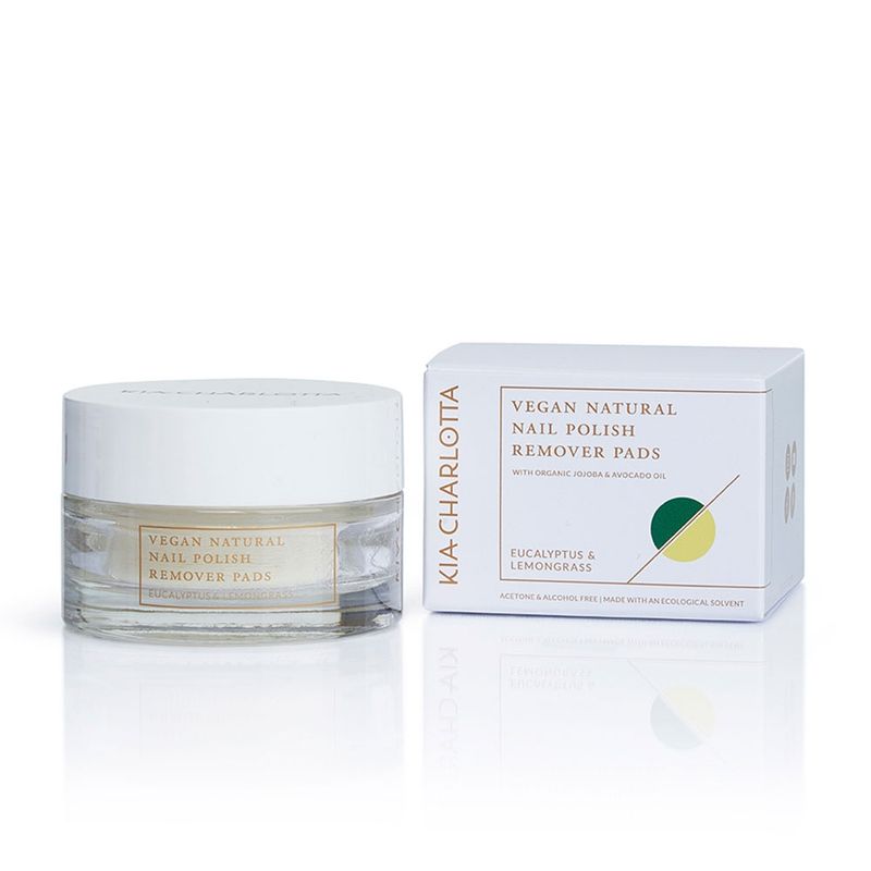 Kia-Charlotta Kia-Charlotta I Nail Polish Remover Pads I 40 Pads I Eukalyptus & Zitronengras I Tierversuchsfrei I Made in Germany I Premium Qualität - Produktbild