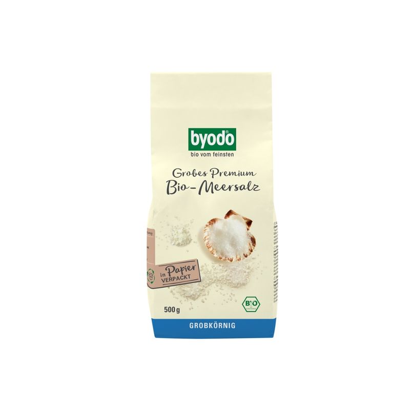 Byodo Byodo Grobes Premium Bio-Meersalz, 500 g - Produktbild