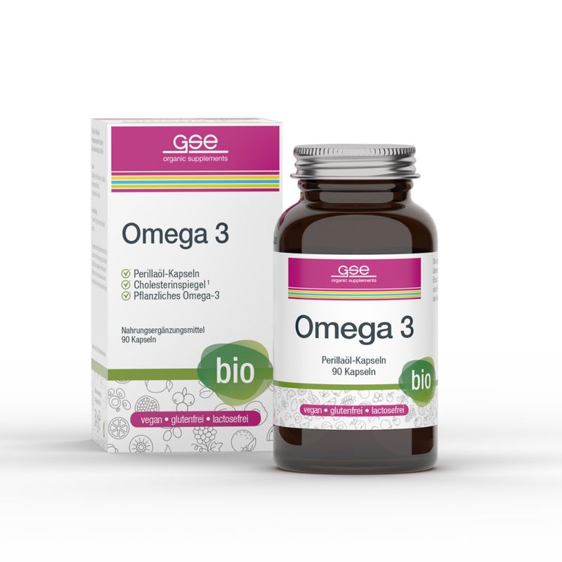 GSE  BIO Omega 3 - Perillaöl, 150 Kapseln à 600 mg - Produktbild