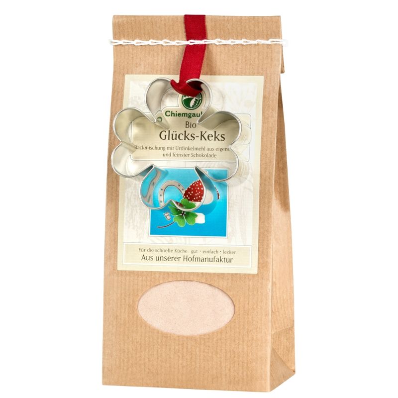 Chiemgaukorn Bio Chiemgauer Glücks-Keks mit Ausstecher Backmischung für Kekse Chiemgaukorn - Produktbild