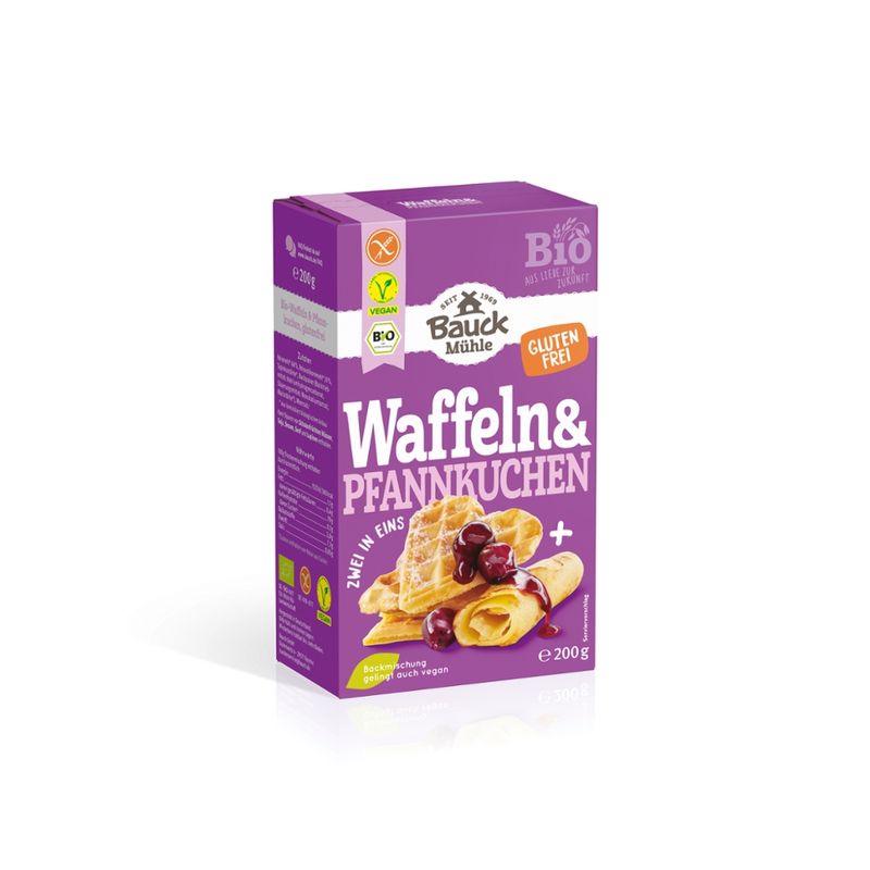 Bauck Mühle Waffeln & Pfannkuchen glutenfrei Bio - Produktbild