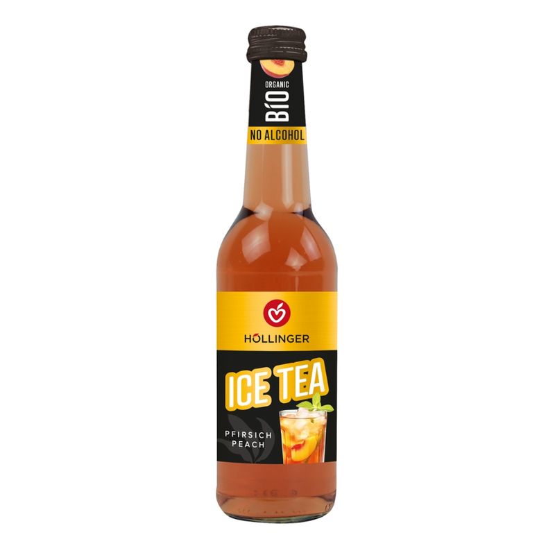 IMS Höllinger Bio Ice Tea Pfirsich 0,33 l Glas - Produktbild