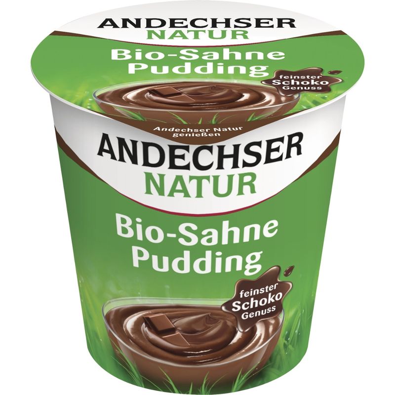 Andechser Natur Bio Sahne-Pudding Schokolade 10% - Produktbild