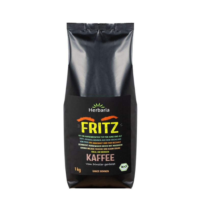 HERBARIA Fritz Kaffee ganze Bohne bio - Produktbild