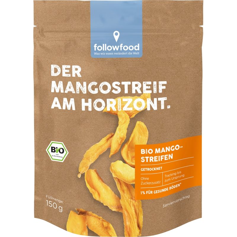 followfood Bio Mangostreifen getrocknet - Produktbild