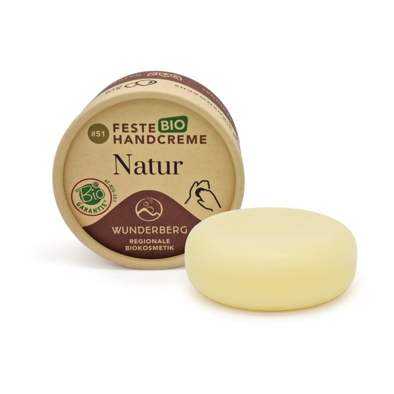 Wunderberg Feste BIO Handcreme #51 Natur - 75g - Produktbild