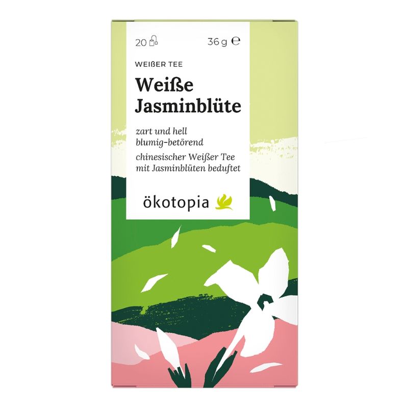 Ökotopia  Weiße Jasminblüte Teebeutel kbA SR - Produktbild