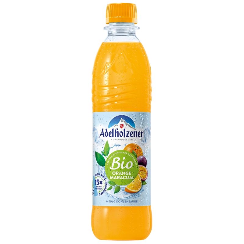 Adelholzener Adelholzener BIO  Orange mit Maracuja - Produktbild