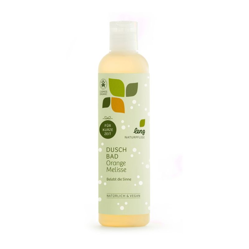 Lenz Naturpflege Duschbad Melisse Orange – [ECHT BIO.] Edition - Produktbild