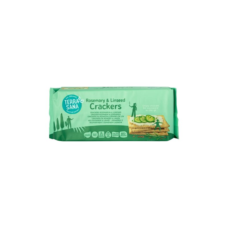 TerraSana Cracker Rosmarin und Leinsamen - Produktbild