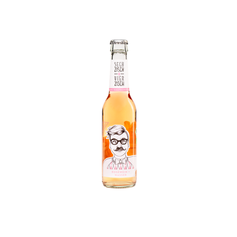 SECHZISCH VIERZISCH Sechzisch Vierzisch Bio-Weinschorle Rosé - Produktbild