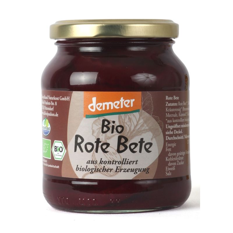 Marschland  demeter Bio-Rote Bete 370 ml Gl. MARSCHLAND - Produktbild