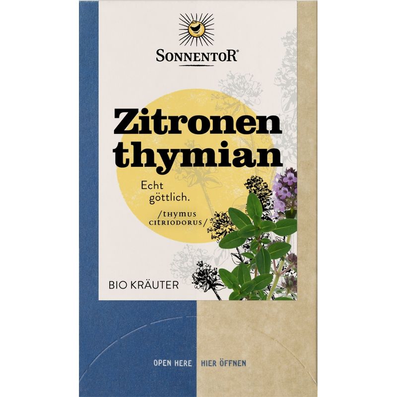 Sonnentor Zitronenthymian, Doppelkammerbeutel - Produktbild