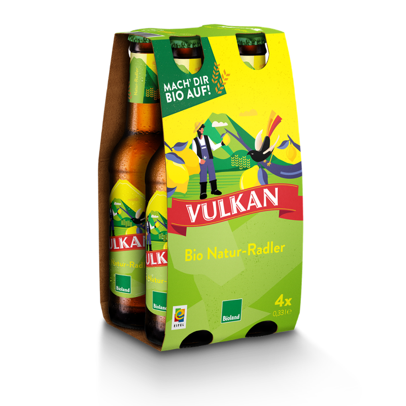 VULKAN Vulkan BIO Natur-Radler Fourpack - Produktbild