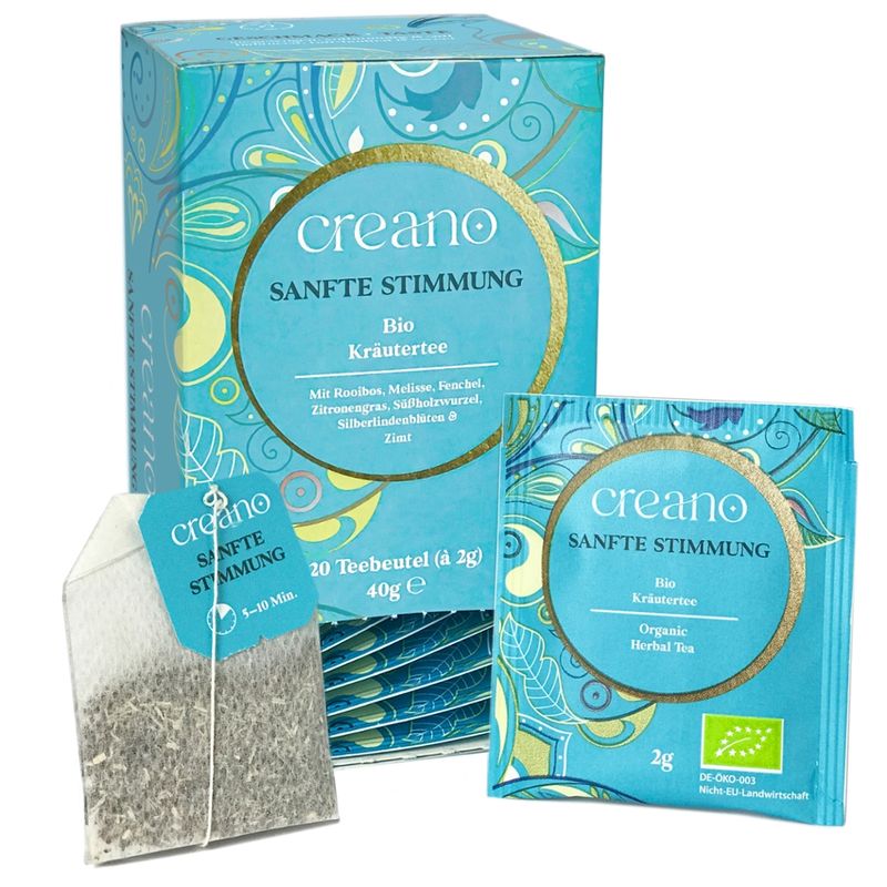 Creano Creano Sanfte Stimmung Bio Kräutertee im Doppelkammerbeutel 40g (20x 2g) - Produktbild