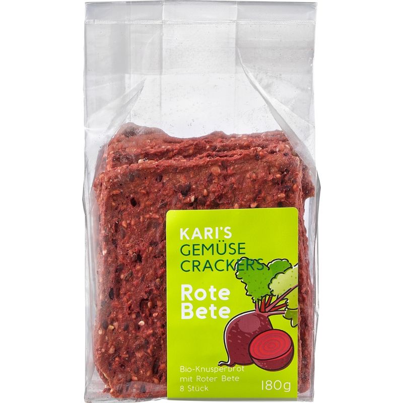 Kari's Crackers Kari's Gemüse Cracker Rote Bete - Produktbild