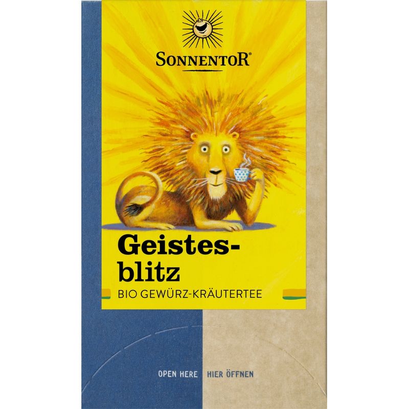 Sonnentor Geistesblitz Tee, Doppelkammerbeutel - Produktbild