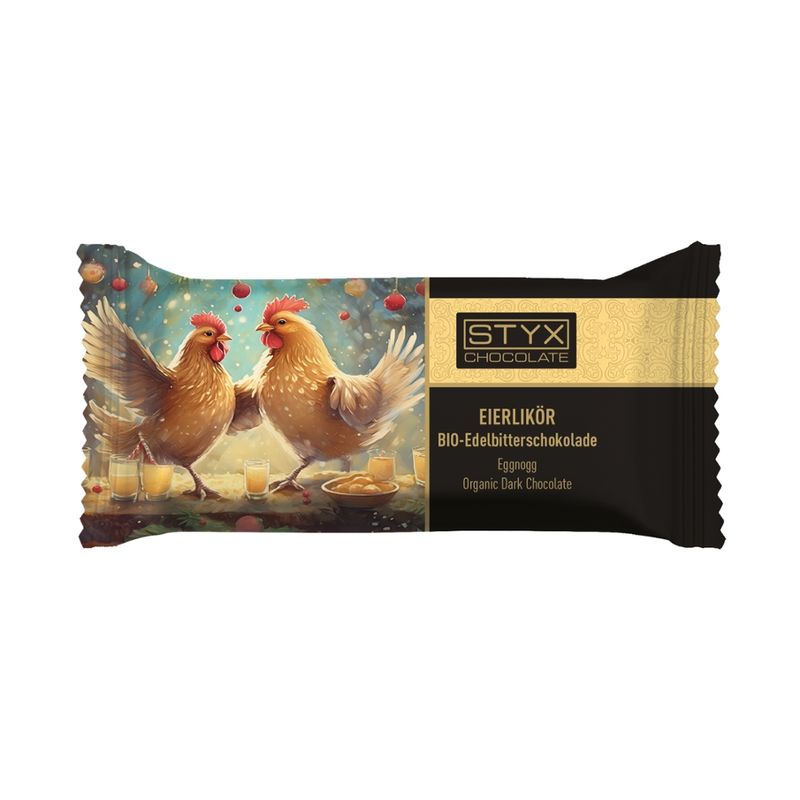 Styx Naturcosmetic BIO-Edelbitterschokolade gefüllt mit 70% Eierlikör-Ganache 70g - Produktbild