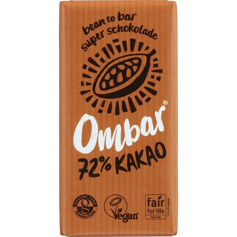 Ombar Ombar Rohschokolade 72% Kakao - Produktbild