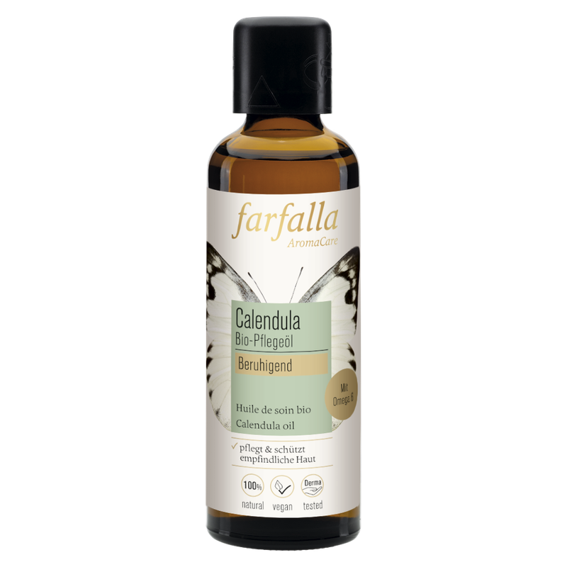 farfalla Calendula, Bio-Pflegeöl, 75ml, beruhigend - Produktbild