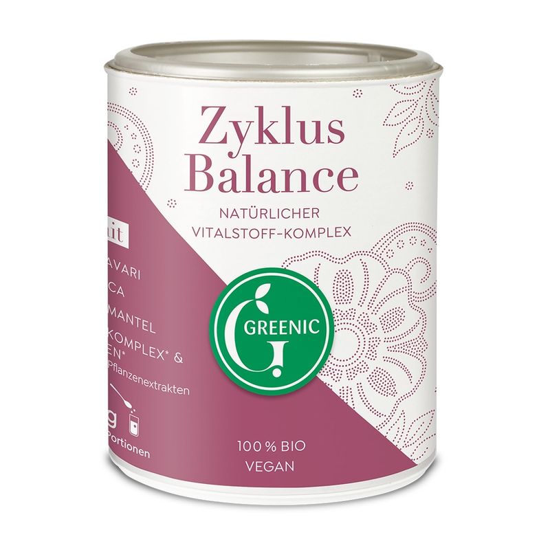 Greenic Zyklus Balance, Trinkpulver Mischung, natürlicher Vitalstoff -Komplex - Produktbild