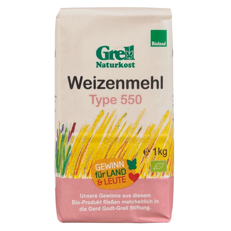 Grell Naturkost Weizenmehl Type 550 (Bioland) - Produktbild