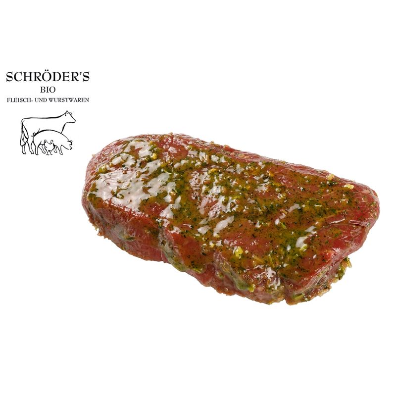 Schröder's Bio Fleisch- und Wurstwaren Rindersteak Kräuter-Knoblauch 1x220 g - Produktbild