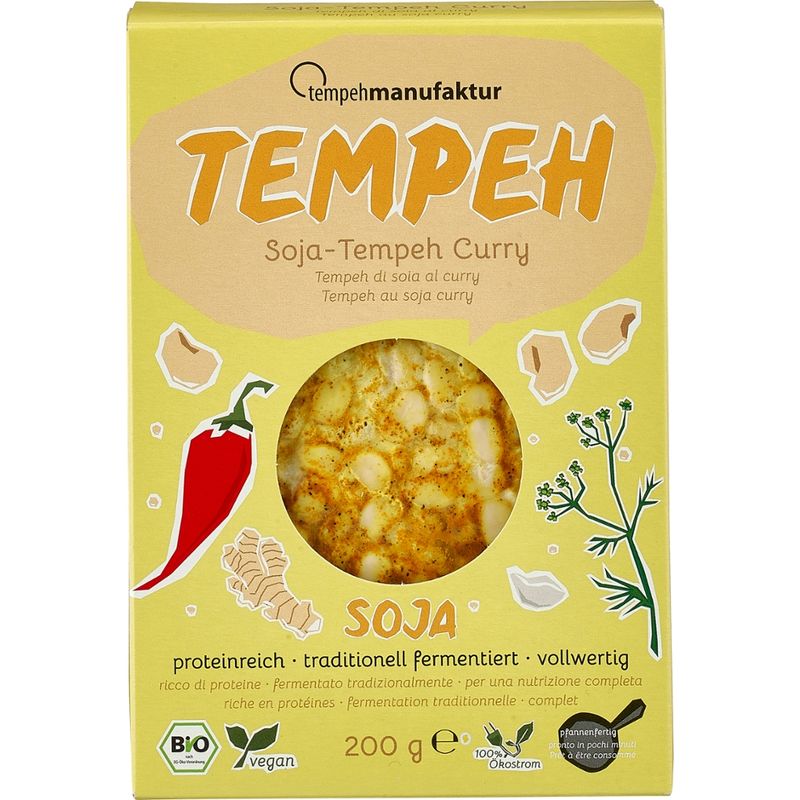 tempehmanufaktur  Tempeh Curry - mit original indischem Curry - Produktbild
