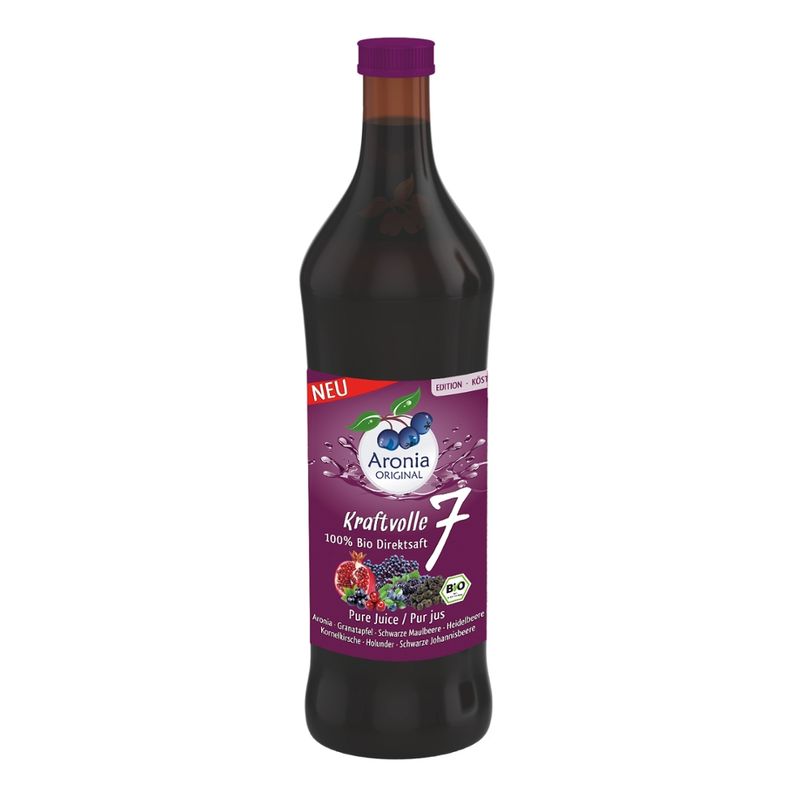 Aronia ORIGINAL Bio Kraftvolle 7 100% Direktsaft - Produktbild