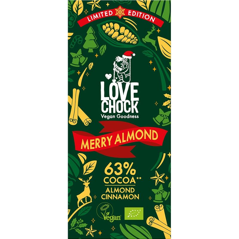 Lovechock B.V. Lovechock Tafel Merry Almond 63 % - Produktbild