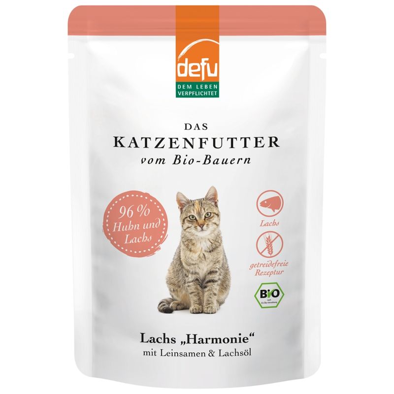 defu - Das Tierfutter vom Bio-Bauern Katze Lachs "Harmonie" - Produktbild