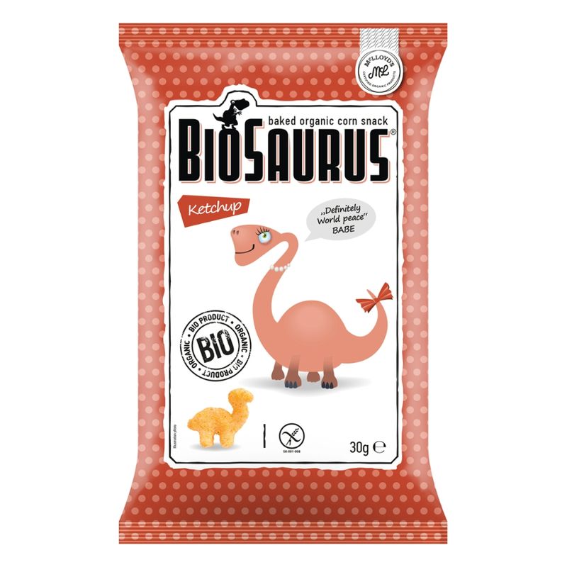 BioSaurus Biosaurus Bio Snack aus Mais Ketchup "Babe" glutenfrei - Produktbild