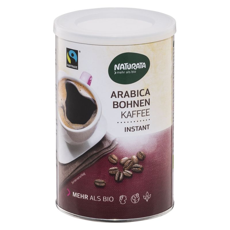 NATURATA Arabica Bohnenkaffee, instant, Dose - Produktbild