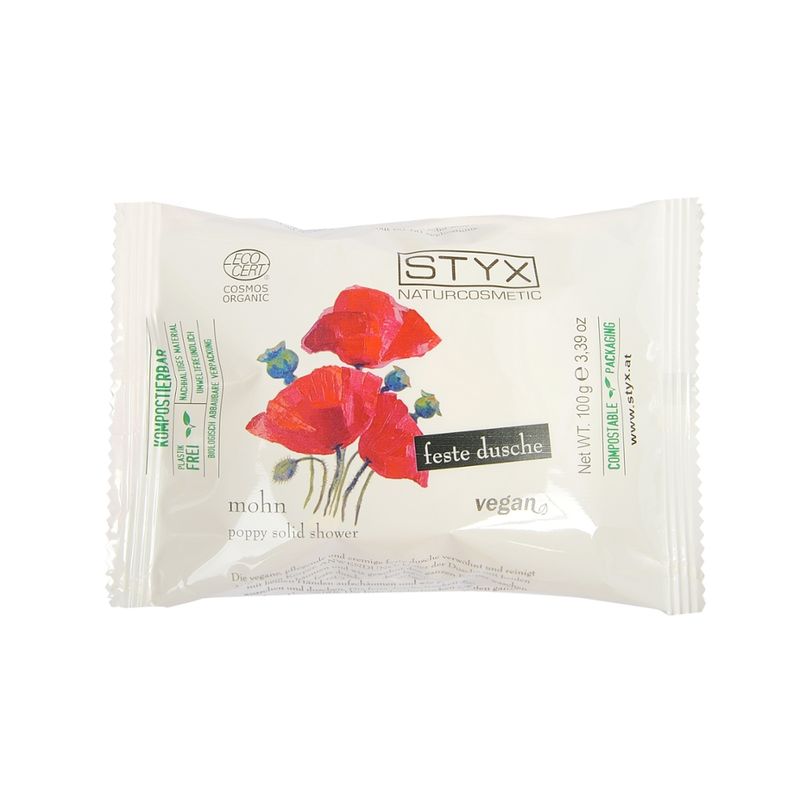 Styx Naturcosmetic Mohn Feste Dusche 100g Cosmos org. - Produktbild