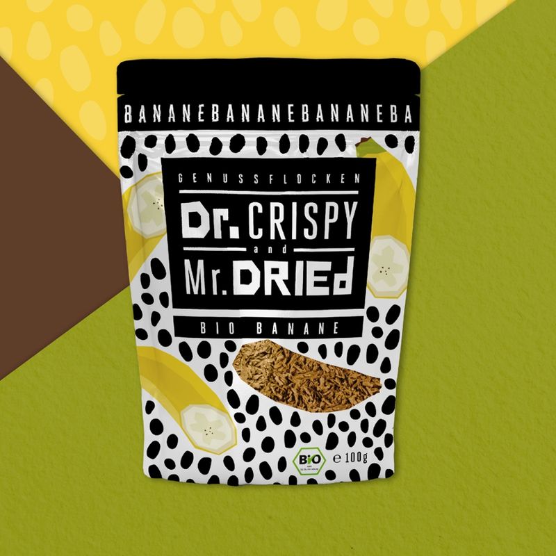 Dr. Crispy & Mr. Dried Bio Bananenflocken - Produktbild