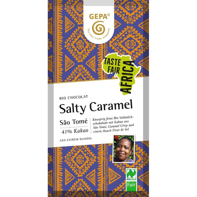 GEPA - The Fair Trade Company Bio Vollmilch Salty Caramel - Produktbild