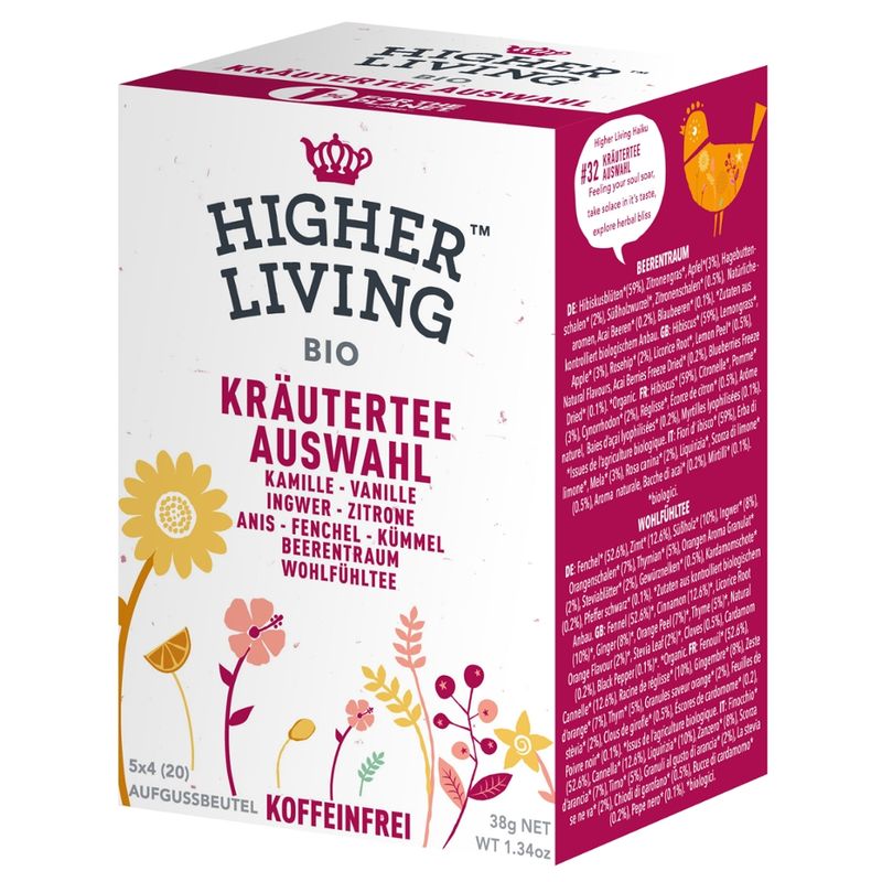 Higher Living Kräutertee Auswahl - Produktbild