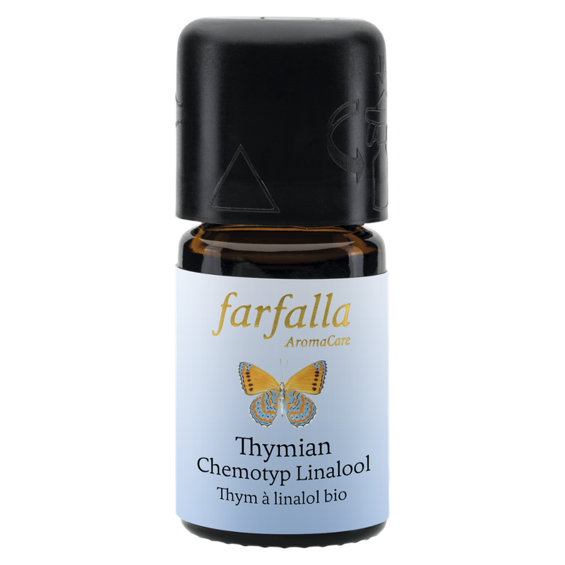 farfalla Thymian Chemotyp Linalool bio Wildsammlung, 5ml - Produktbild