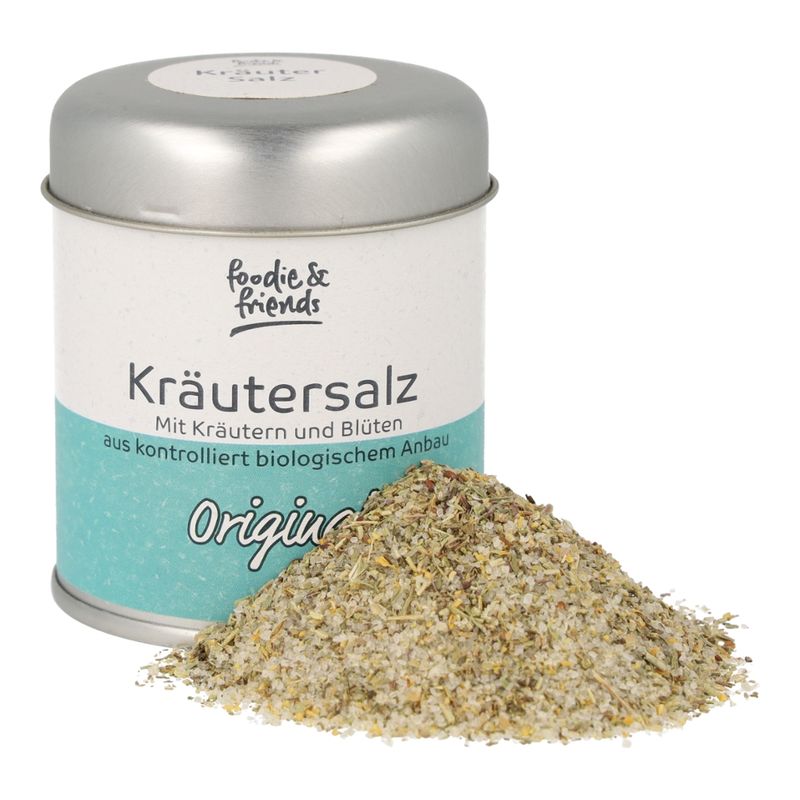 foodie & friends foodie & friends Kräutersalz Original 110g mit Kräutern und Blüten aus kbA - Produktbild