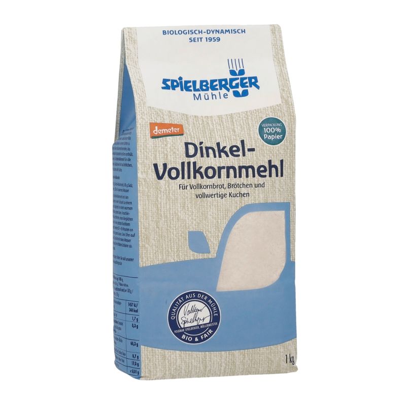 Spielberger Mühle Dinkel-Vollkornmehl, demeter - Produktbild