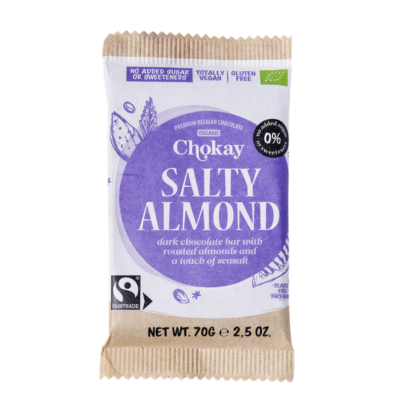 Chokay BV Chokay - Bar - Salty Almond FairTrade, 70g - Produktbild