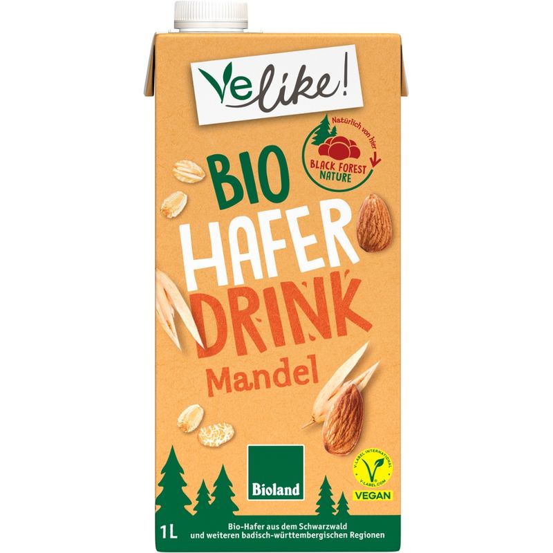 Velike! Velike! Bio H-Haferdrink Mandel 12x1L PG - Produktbild