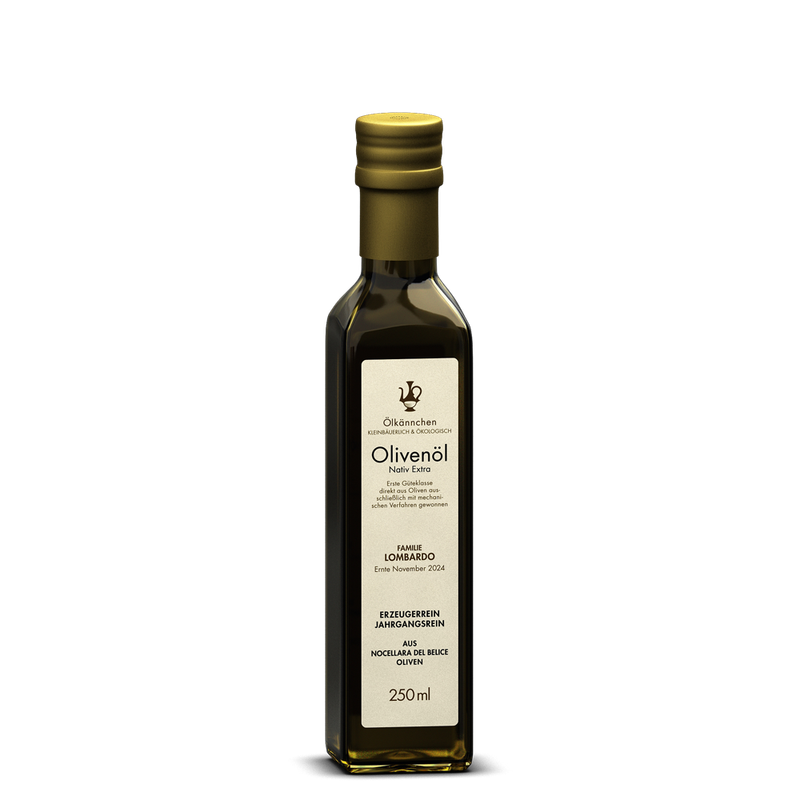 Ölkännchen Ölkännchen Familie Lombardo, Nocellara del Belice Oliven, unfiltriert, Sizilien IT 250ml - Produktbild