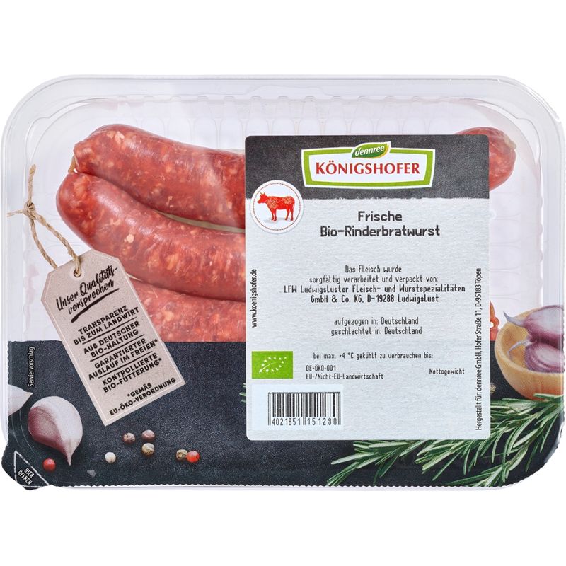 Königshofer Frische Rinderbratwurst - Produktbild