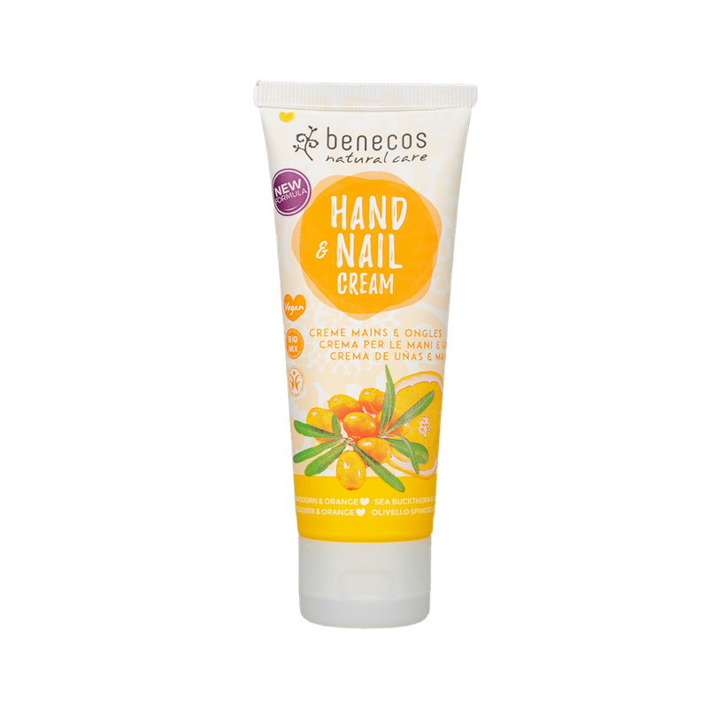 benecos benecos Natural Hand- & Nail Cream Sanddorn & Orange - Produktbild