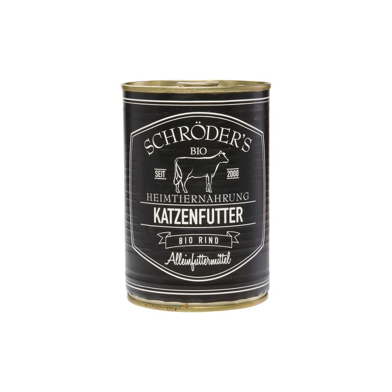 Schröder's Bio Fleisch- und Wurstwaren Katzenfutter Rind 400 g - Produktbild