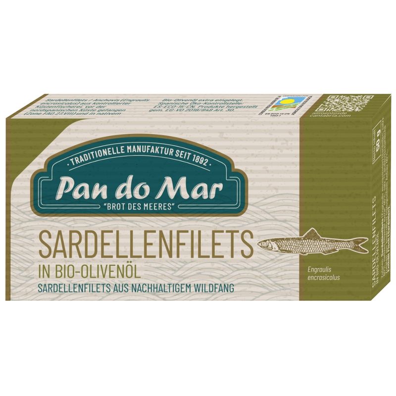 Pan do Mar Sardellenfilets in Bio-Olivenöl - Produktbild