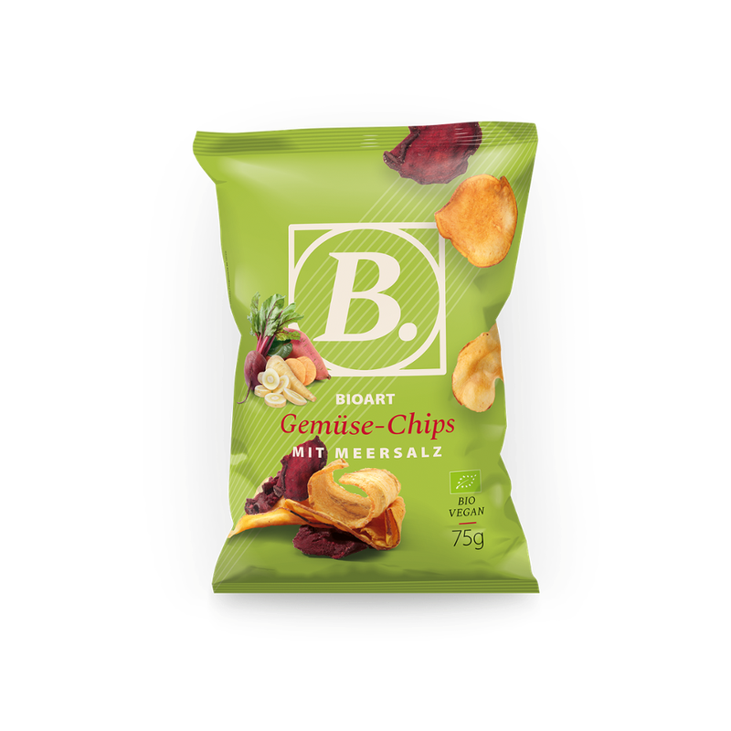 BioArt AG B. Gemüse-Chips Mix mit Meersalz 75g bio - Produktbild